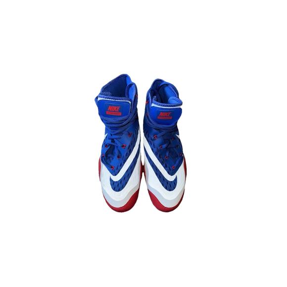 Nike Hypersweep Wrestling Shoes Varsity Blue Red SAMPLE 717175-416 Mens Sz 12 - Picture 6 of 7
